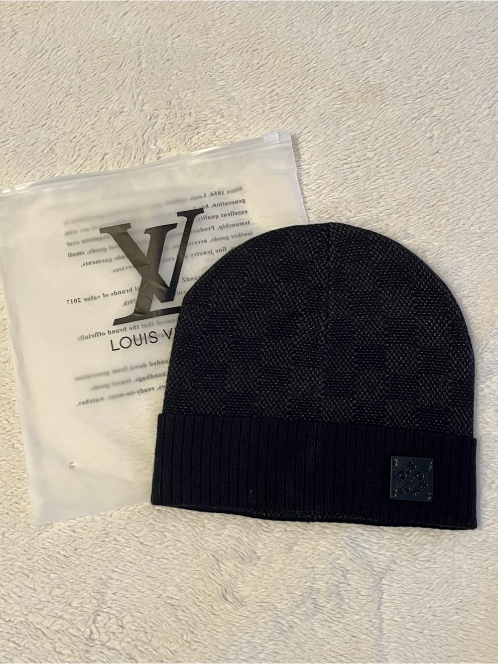 Louis Vuitton Black Men's Knit Beanie